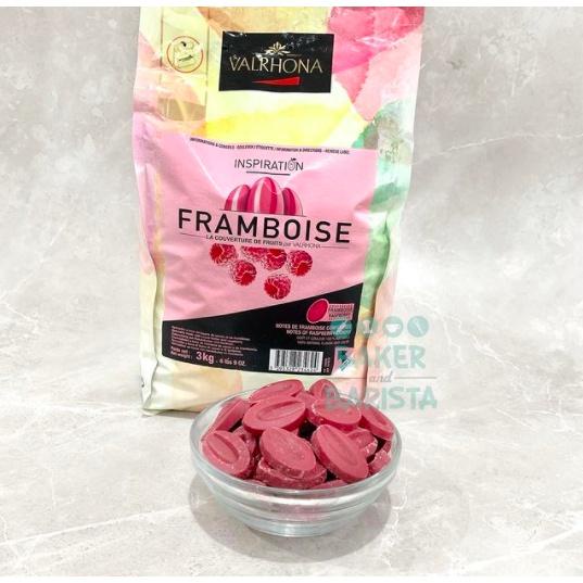 

Ready Valrhona Chocolate Inspiration Raspberry framboise fruit Couverture coklat buah Kualitas Terjamin