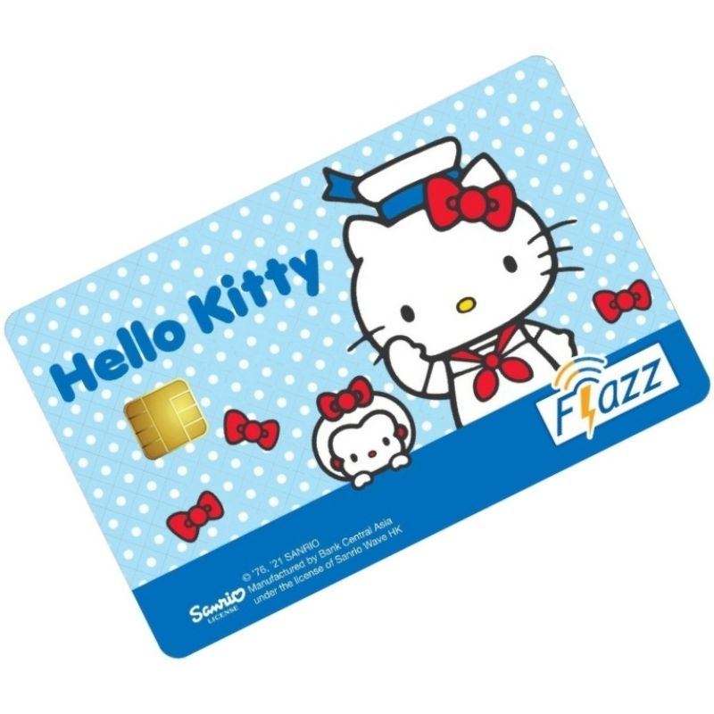 Kartu eTOLL Flazz BCA Gen2 / Gen 2 Limited Edition Hello Kitty Sailor ORI /Like eTOLL eMONEY Tapcash or Brizzi