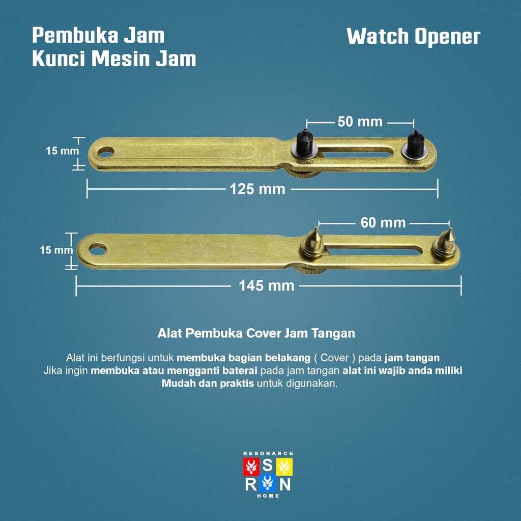 Alat Pembuka Penutup Casing Jam Tangan Stainless Resonance Home