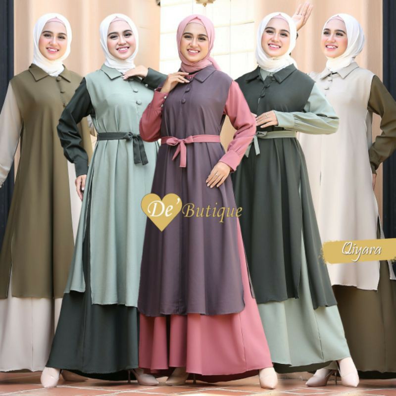 QIYARA SET (INNER & OUTER) BY DE BUTIQUE/ DRESS (INNER & OUTER) ITY CREPE BY DE BUTIQUE