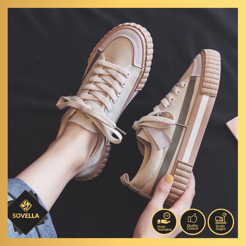Promo 12.12 Sale Sepatu Kets Ys211 Sneakers Tali Wanita Kekinian Cantik Remaja Dewasa Cewek Korea Im