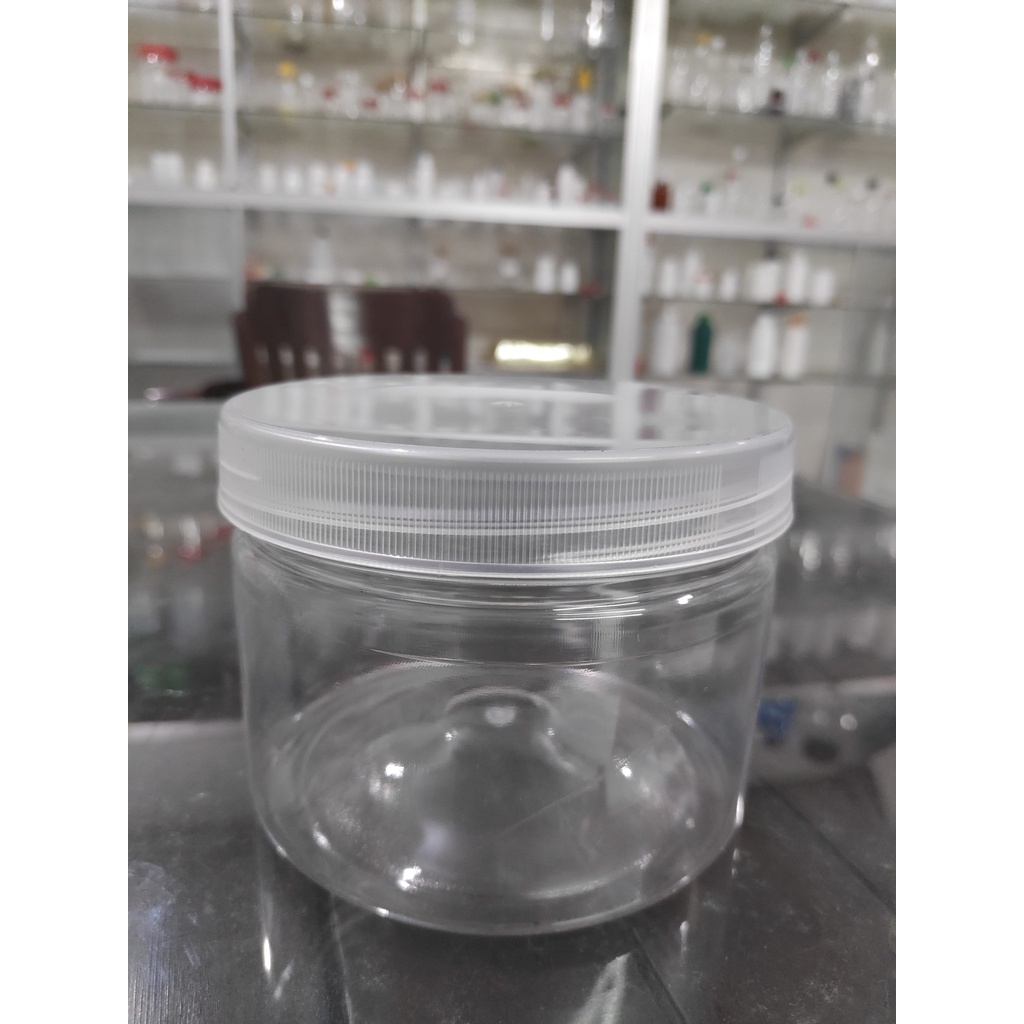 Toples Plastik Bening Toples Tabung Plastik 350 ml Bening