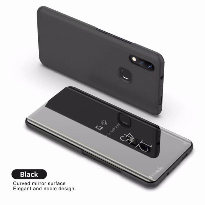 Vivo Y91 Y95 Y93 Y91C Flip Clear View Stand Standing Cover Mirror Case Casing