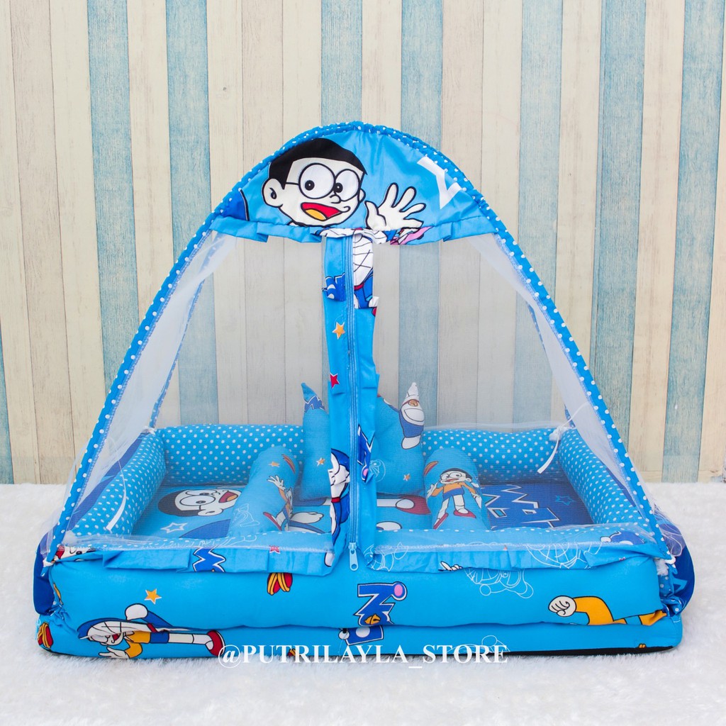 kasur bayi set kelambu JUMBO untuk usia 0 sd 18 bulan