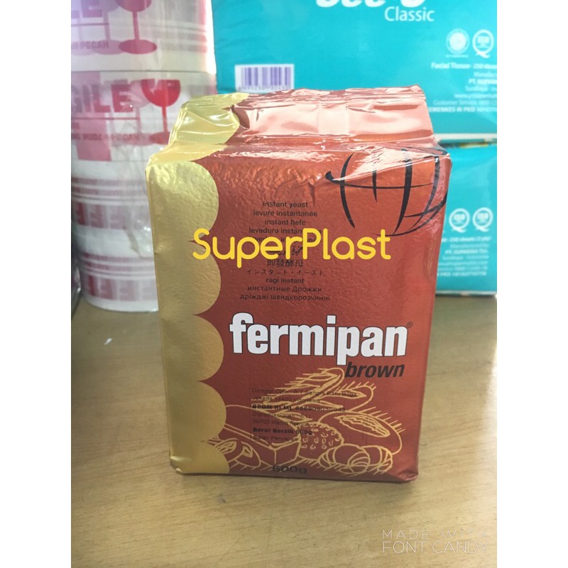 

Fermipan 500gram Ragi kue, pengembang kue