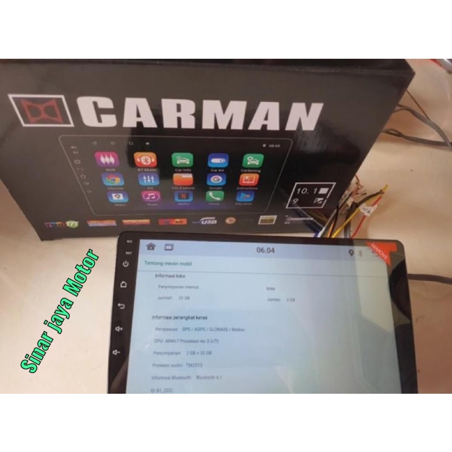 Head unit carman android 9 inch ram 2+32GB Carman