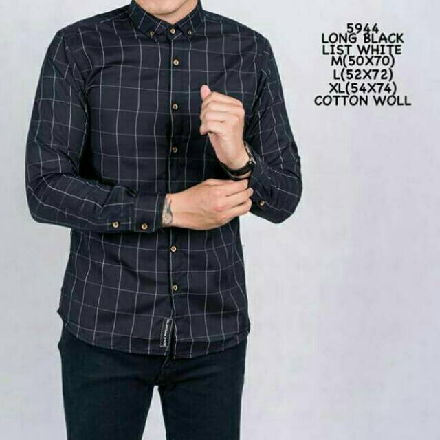 KEMEJA PRIA FLANEL PANJANG SLIMFIT KEMEJA ANAK MUDA KEMEJA DISTRO MURAH CASUAL/FORMAL