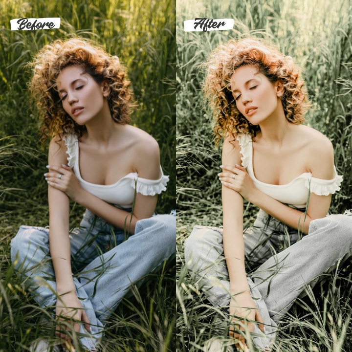 5 Lightroom Preset Cottagecore Mobile and Desktop (Ios &amp; Android)