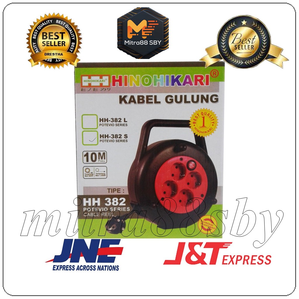 Mitra88sby Kabel Roll HINOHIKARI HH 382S ( Kabel Box  Kabel Gulung )10M Switch