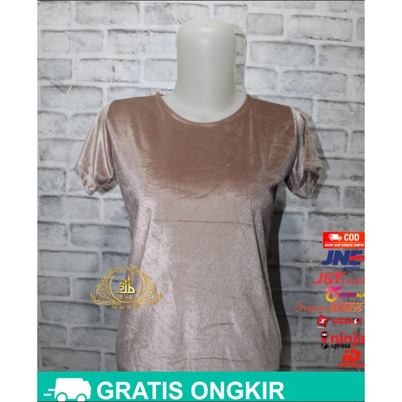 Rok Bludru Velvet Panjang Plisket Premium-KAOS Bludru Milo