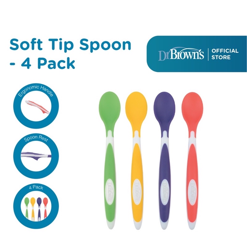 Dr.Browns Soft Tip Spoon - Sendok makan bayi TF009