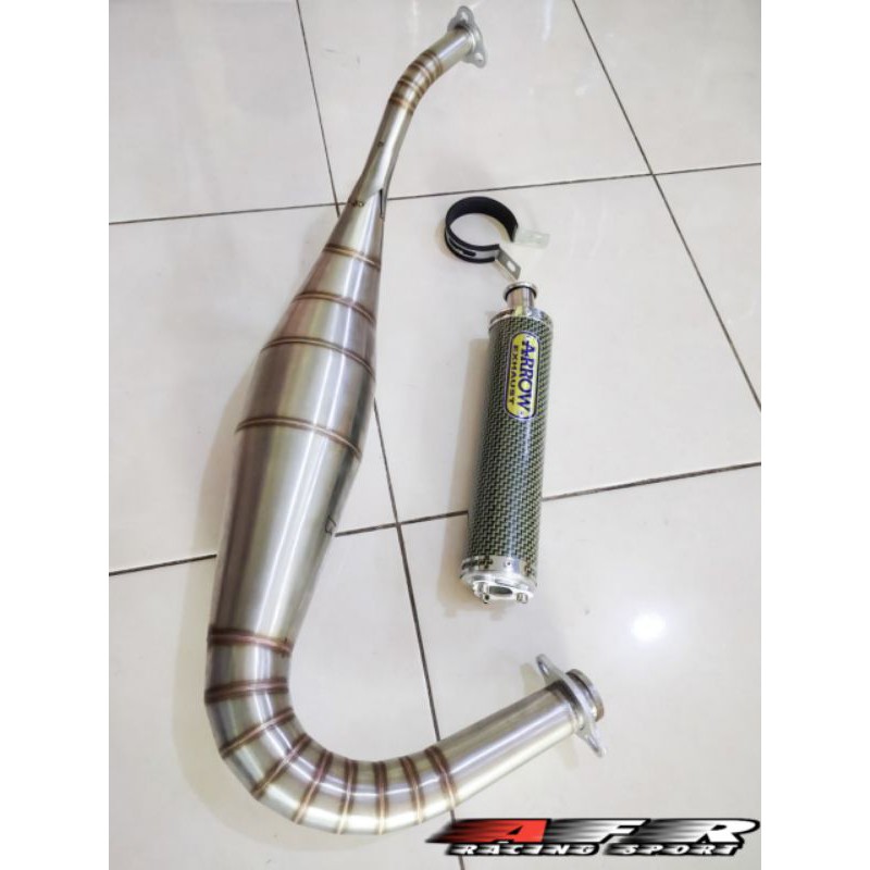 knalpot Rx King Kolong Repsol Stainless ARROW Kevlar-1