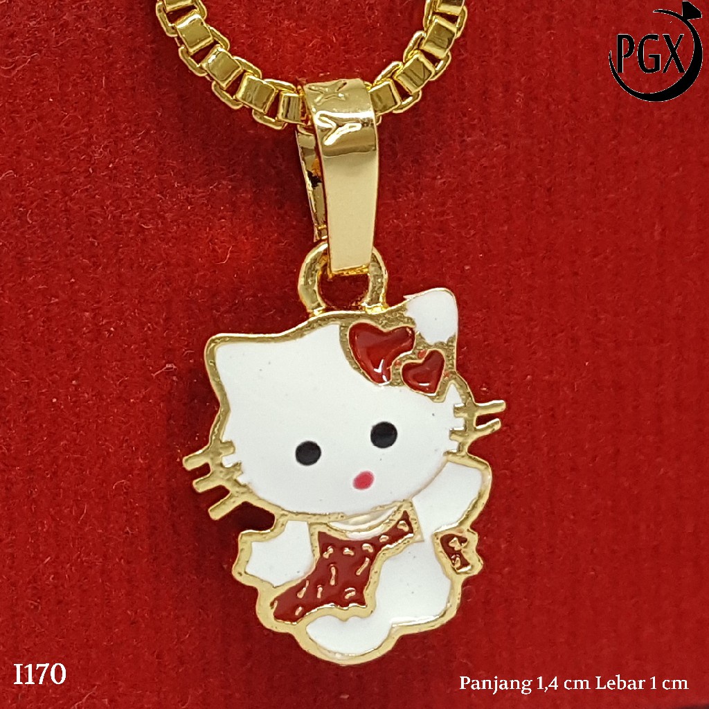 PGX Liontin Kalung Xuping Wanita Perhiasan Lapis Emas Aksesoris Fashion - I170