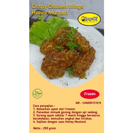 

Crispy Chicken Wings Honey Mustard, Frozen Food berat 250 gram