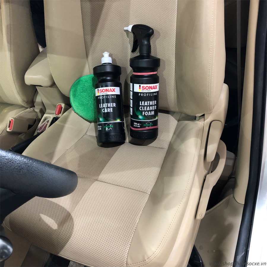 SONAX LEATHER CLEANER FOAM 1 Liter Pembersih Kulit Asli Mobil MURAH