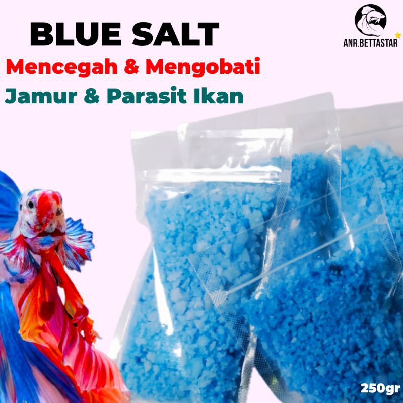 BLUE SALT GARAM BIRU IKAN HIAS IKAN CUPANG IKAN GUPPY OBAT ANTI JAMUR IKAN HIAS