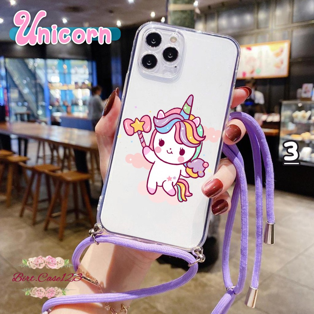 Softcase Slingcase Lanyard Bening UNICORN Infinix Note 8 Hot 9 Play X680 X682 10 Lite BC5686