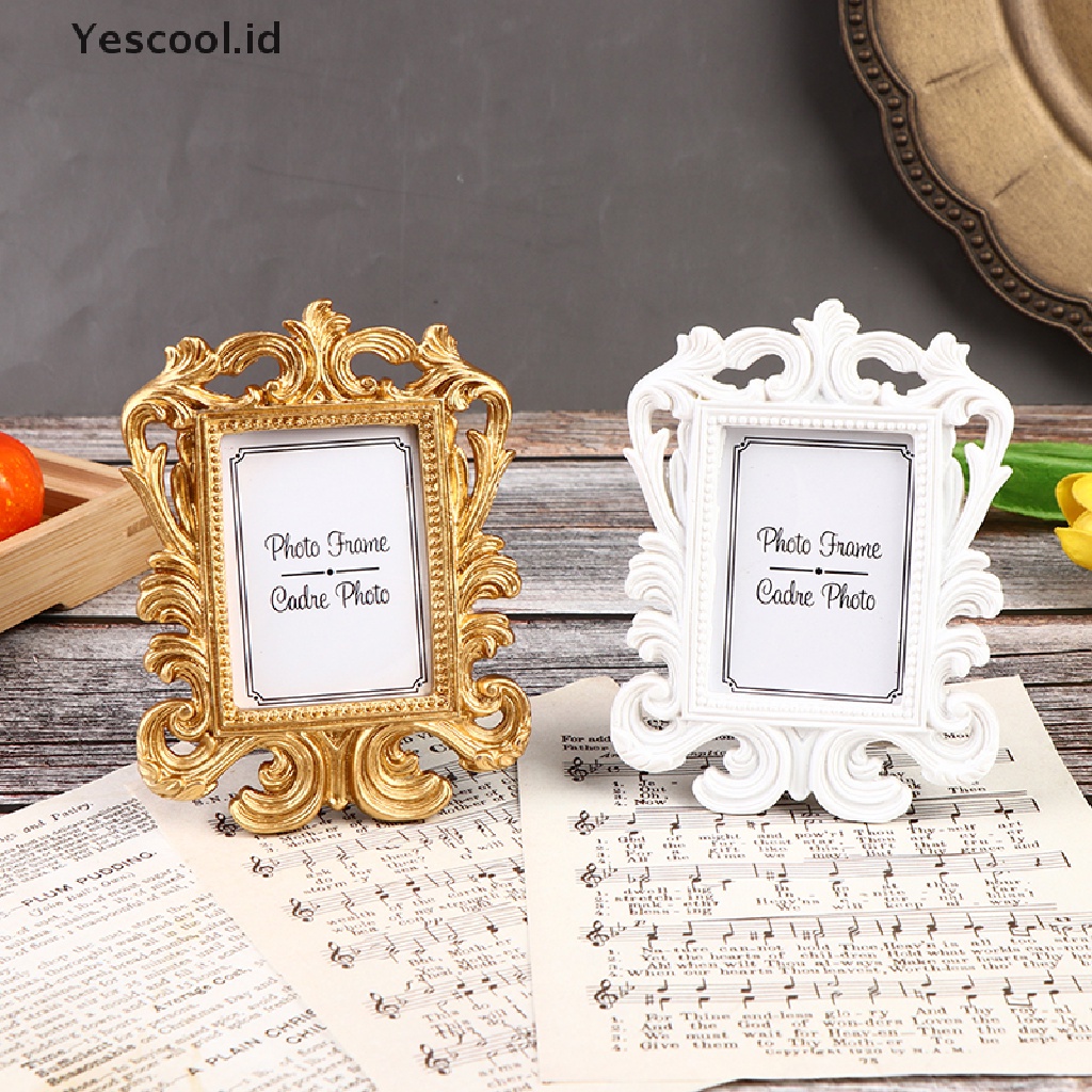 【Yescool】 Wedding Photo Frame Retro Photo Frame Picture Desktop Frame Photo Frame .