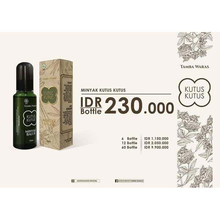 Kutus kutus tamba waras original