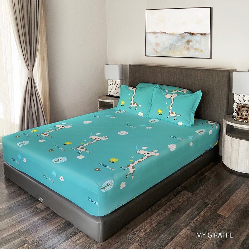 sprei king rabbit blue