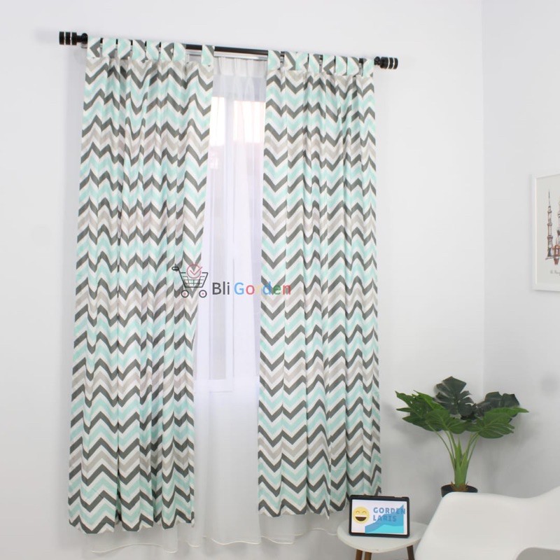 gorden modern minimalis | ds tribal hijau value cotton