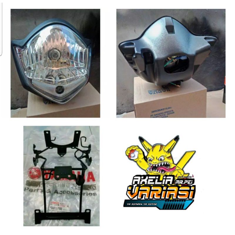 Paketan Kelapa Lampu Depan Vixion Old Plus Breket Lampu Depan Vixion Old