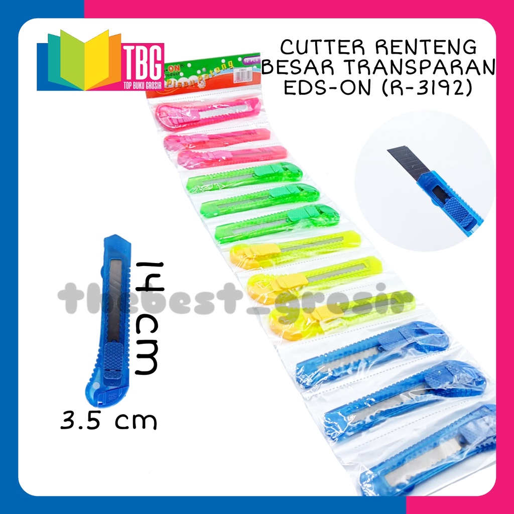 

1 PCS CUTTER RENTENG BESAR TRANSPARAN / ALAT POTONG / CUTTER BESAR