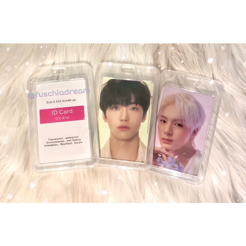 

Nametag ID Card Holder Transparan Waterproof for Business/Student Card/Photocard Album