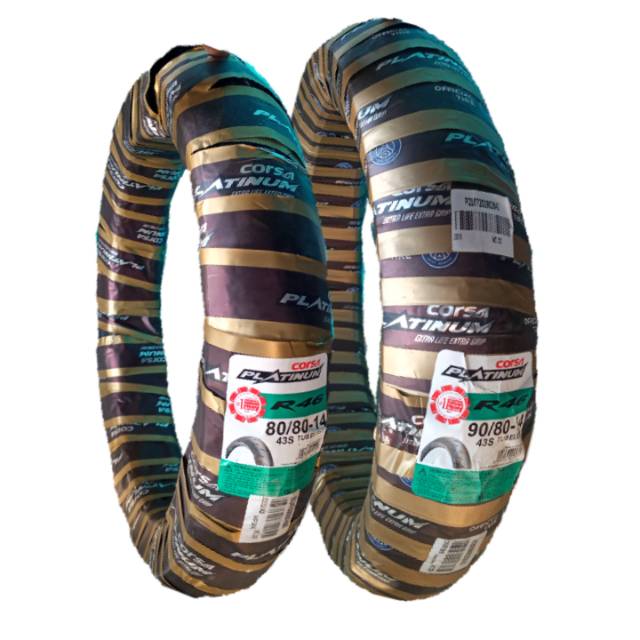 BAN MOTOR MATIC SEPASANG DEPAN BELAKANG CORSA R46