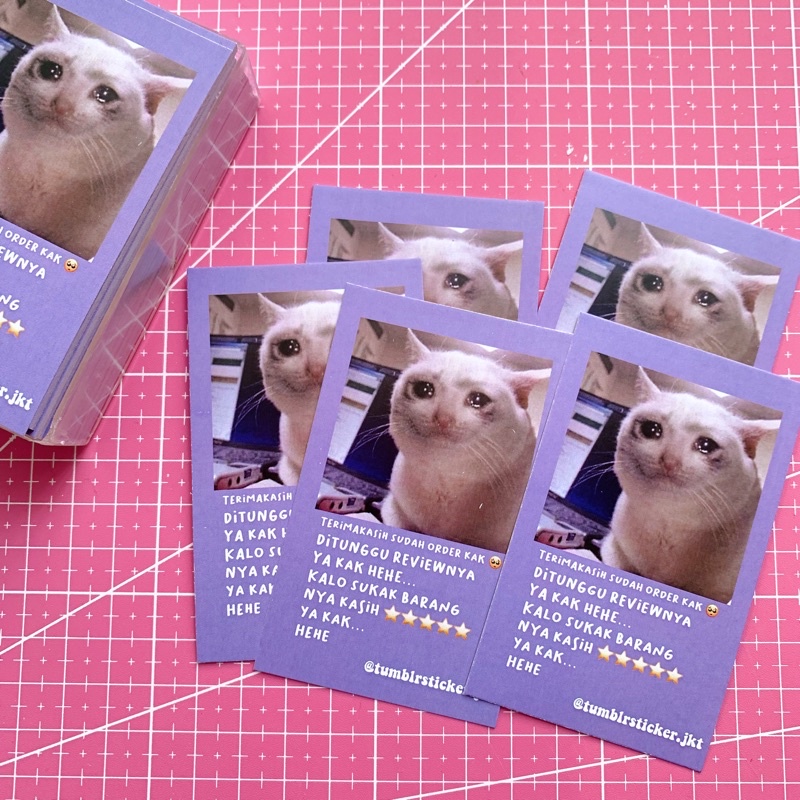 

Thank You Card 1Box isi 100pcs