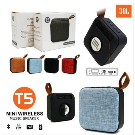 Speaker Bluetooth Mini JBL T5 Wireless Original Super Bass