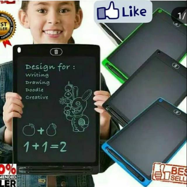 

Tablet Lcd 8,5" writting office w100 papan tulis hapus board table drawingN