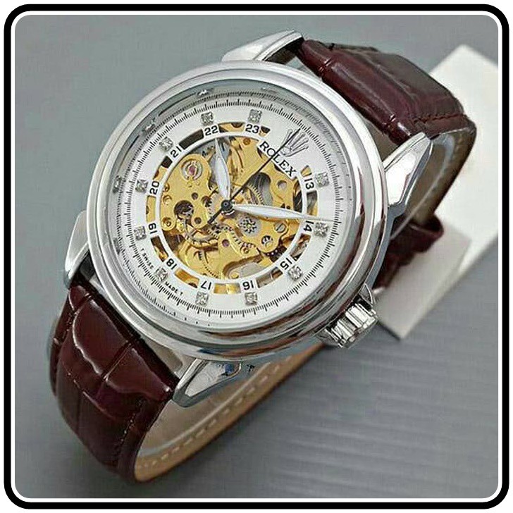 Jam Tangan Pria Rolex - Jam Tangan Automatic Kulit