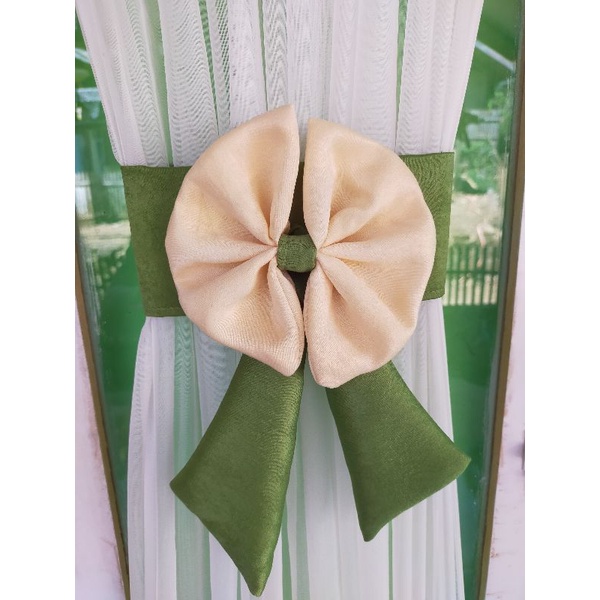 Gorden jendela Minimalis Model kupu kupu ikat tengah tirai pita transparan Gorden Siang Minimalis