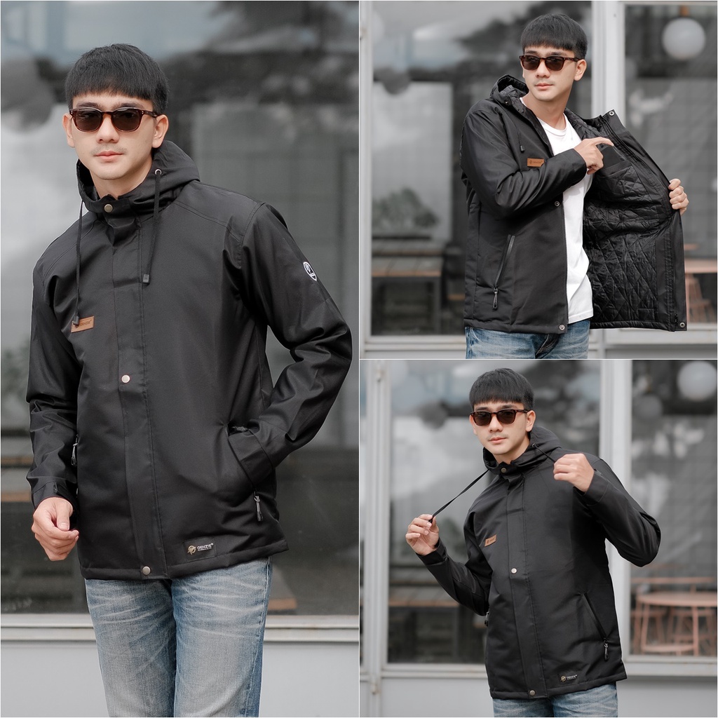 Promo jaket casual pria trend waterproof distro bandung OENZIE