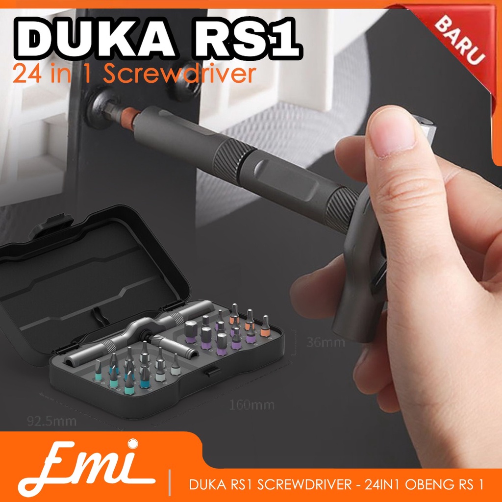 Duka RS1 24-in-1 Magnetic Screwdriver Obeng set