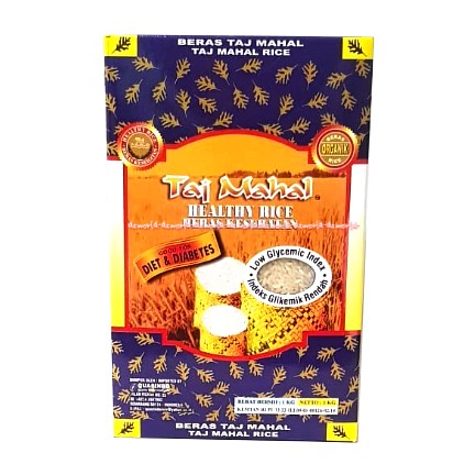 Taj Mahal TajMahal Rice 1kg Beras Putih Untuk Penderita Diabet 1 kg Healthy Rice Beras Kesehatan Beras Diet &amp; Diabetes Low Giycemic Rendah Beras Rendah Gula Tajj Mahall