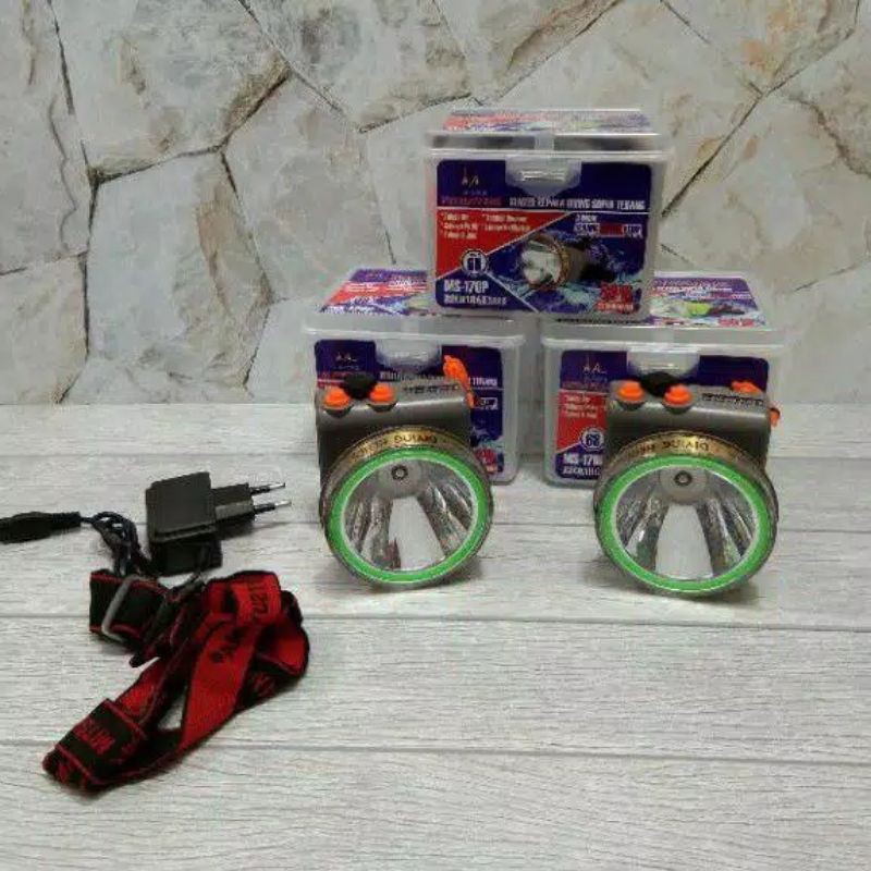 Senter Kepala Diving / Selam Mitsuyama 80 Watt Ms-170P Super Terang