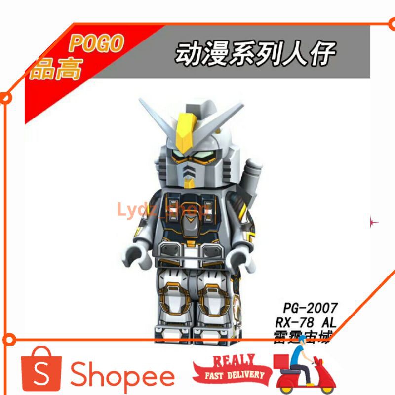 Mainan anak Lego minifigure Gundam PG2007 mini figure gundam mainan robot lego avengers marvel ninja