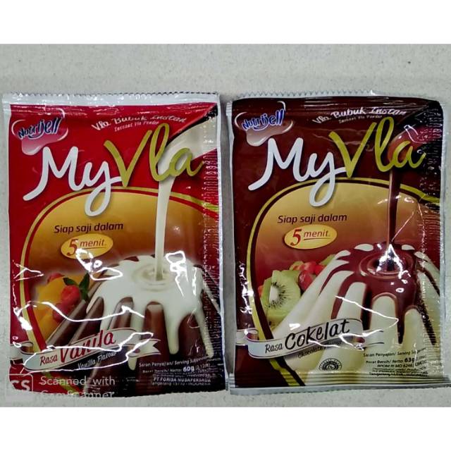 

Nutrijell my vla vanila dan coklat 60g