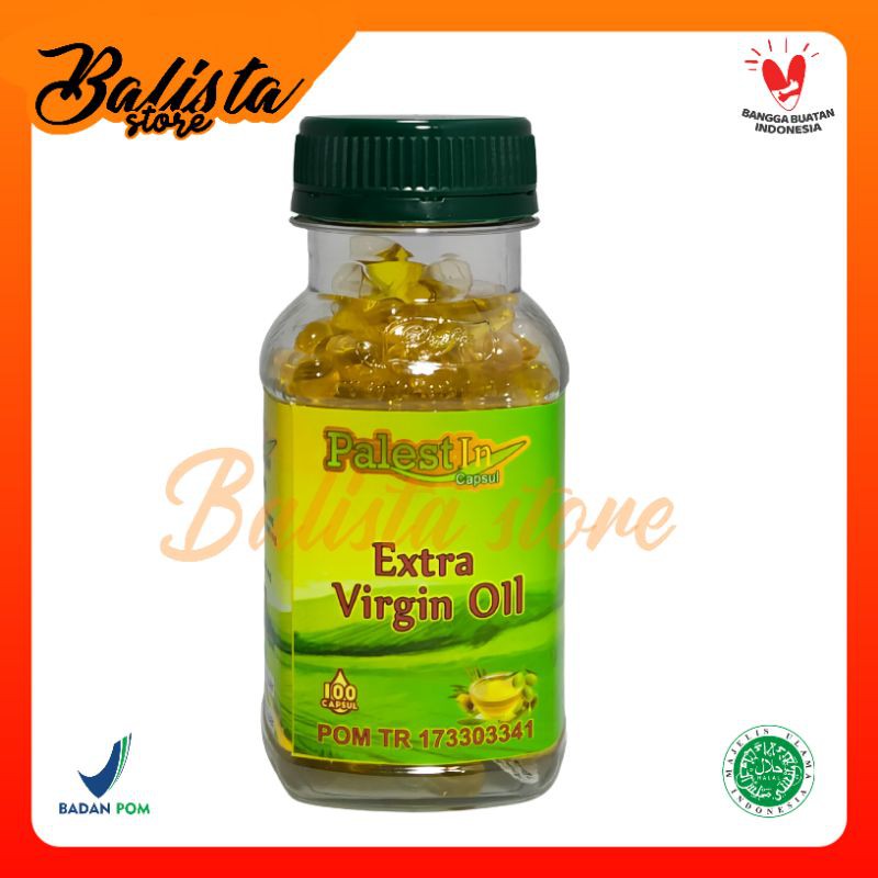 Extra Virgin Oil Palestin isi 100 Kapsul Minyak Zaitun Palestina Asli Palestine