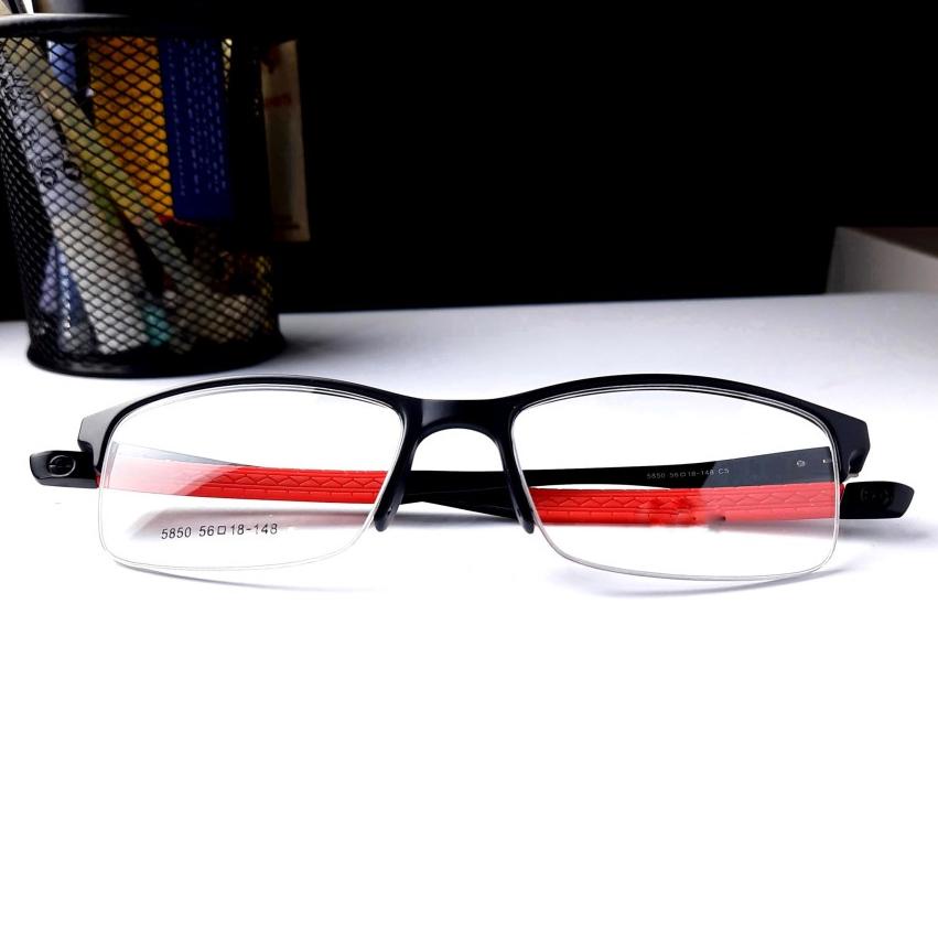 Lagi Tren.. Frame Kacamata Pria Sporty ( Frame + Lensa ) kacamata titanium 5850