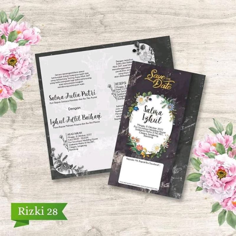

undangan pernikahan murah, cantik dan elegan