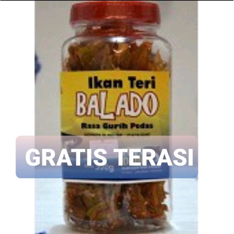 

IKAN TERI BALADO TOPLES OLEH OLEH KHAS CIREBON GRATIS TERASI