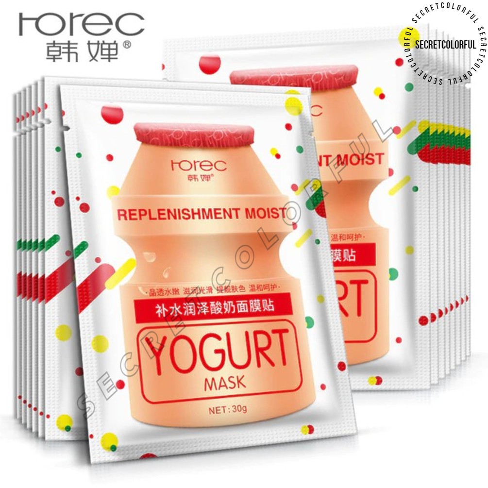 ROREC Yogurt Sheet Mask Masker Wajah Clear and Moisturizing