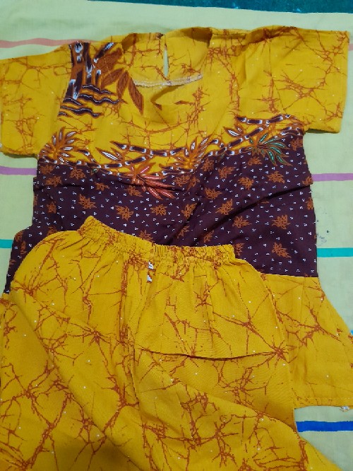 Setelan Anak Perempuan Batik Pekalongan Murah Size 5 Tahun