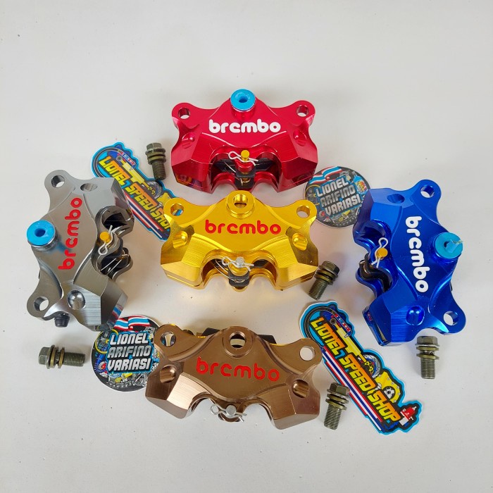 Kaliper Brembo 2 piston bonus kampas cadangan - gold