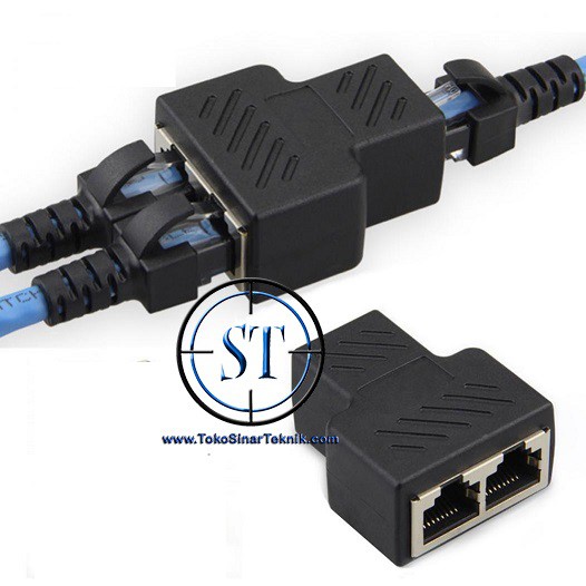 RJ45 Splitter Metal 1-2 Ethernet LAN Divider Network Extender Inttenet Wifi Wireless  BA-103-M