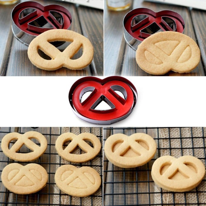 cetakan kue kering monde pretzel butter cookies classic klasik cookies