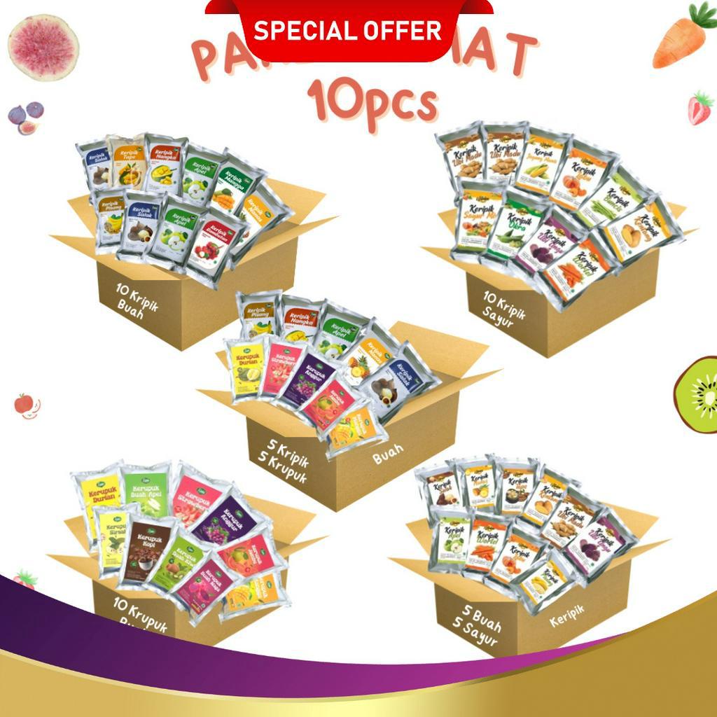 

TERUPDATE Fiona Paket Hemat 1 pcs Keripik dan Kerupuk Buah Apel Nangka Salak Durian Anggur Strawberry 5gram